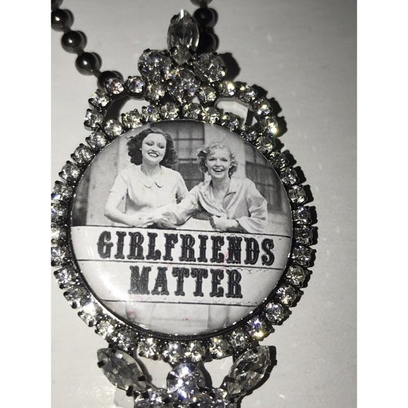 GIRLFRIENDS MATTER Adjustable Boutique Bling NECKLACE Costume Jewelry BFF Friend - Picture 7 of 13